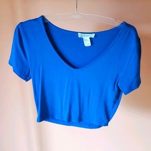 Forever 21 Blue crop top